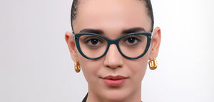 Green Cat Eye Full Rim Women Eyeglasses by John Jacobs-225392