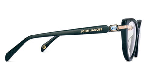 Green Cat Eye Full Rim Women Eyeglasses by John Jacobs-225392