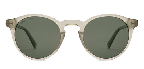 Green Round Full Rim Unisex Sunglasses by John Jacobs-229408