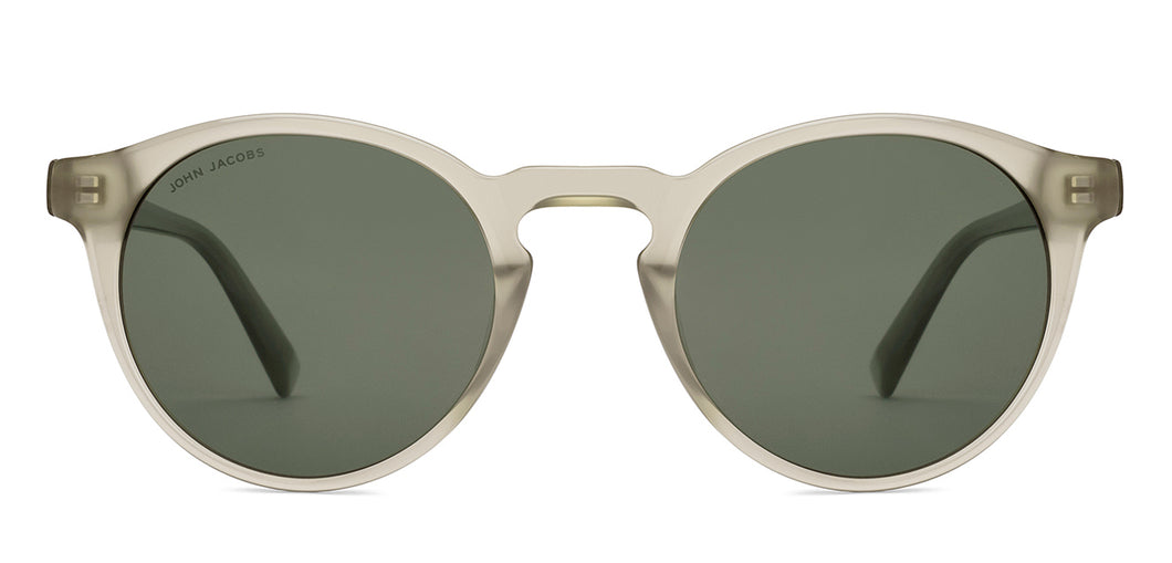 Green Round Full Rim Unisex Sunglasses by John Jacobs-229408