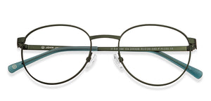 Green Round Full Rim Unisex Eyeglasses by John Jacobs-205308