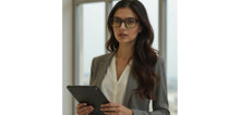 Load image into Gallery viewer, Green Rectangle Full Rim Unisex Eyeglasses by John Jacobs-236867