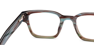 Green Rectangle Full Rim Unisex Eyeglasses by John Jacobs-236867