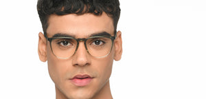 Green Wayfarer Full Rim Unisex Eyeglasses by John Jacobs-213686
