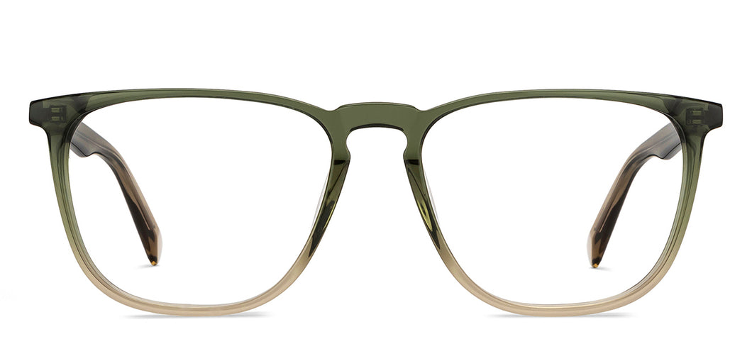 Green Wayfarer Full Rim Unisex Eyeglasses by John Jacobs-213686