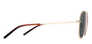 Gold Aviator Full Rim Unisex Sunglasses by John Jacobs-222777