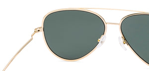 Gold Aviator Full Rim Unisex Sunglasses by John Jacobs-222777