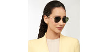 Load image into Gallery viewer, Gold Geometric Full Rim Unisex Sunglasses by Vincent Chase Polarized-206760