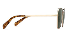 Load image into Gallery viewer, Gold Geometric Full Rim Unisex Sunglasses by Vincent Chase Polarized-206760
