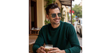 Load image into Gallery viewer, Gold Rectangle/ Square Full Rim Unisex Sunglasses by Vincent Chase Polarized-229556