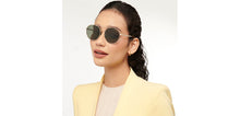 Load image into Gallery viewer, Gold Round Full Rim Unisex Sunglasses by Vincent Chase Online-206764