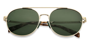 Gold Round Full Rim Unisex Sunglasses by Vincent Chase Online-206764