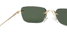 Load image into Gallery viewer, Gold Rectangle/ Square Rimless Unisex Sunglasses by Vincent Chase-213232