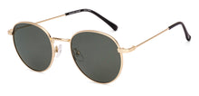 Load image into Gallery viewer, Gold Round Full Rim Unisex Sunglasses by Vincent Chase Polarized-235191