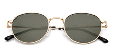 Load image into Gallery viewer, Gold Round Full Rim Unisex Sunglasses by Vincent Chase Polarized-235191