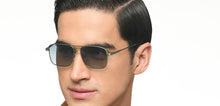 Load image into Gallery viewer, Green Rectangle/ Square Full Rim Unisex Sunglasses by Vincent Chase Polarized-212592