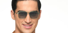 Load image into Gallery viewer, Green Rectangle/ Square Full Rim Unisex Sunglasses by Vincent Chase Polarized-212592