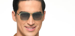Green Rectangle/ Square Full Rim Unisex Sunglasses by Vincent Chase Polarized-212592