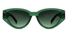 Load image into Gallery viewer, Green Cat Eye Full Rim Women Sunglasses by John Jacobs-216811