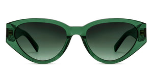 Green Cat Eye Full Rim Women Sunglasses by John Jacobs-216811