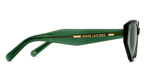 Green Cat Eye Full Rim Women Sunglasses by John Jacobs-216811