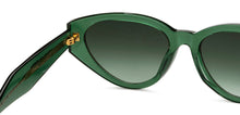 Load image into Gallery viewer, Green Cat Eye Full Rim Women Sunglasses by John Jacobs-216811
