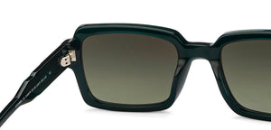Green Rectangle Full Rim Unisex Sunglasses by John Jacobs-216875