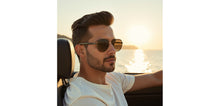 Load image into Gallery viewer, Gunmetal Round Full Rim Unisex Sunglasses by Vincent Chase Polarized-229022