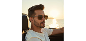 Gunmetal Round Full Rim Unisex Sunglasses by Vincent Chase Polarized-229022
