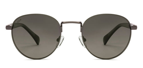 Gunmetal Round Full Rim Unisex Sunglasses by Vincent Chase Polarized-229022