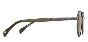 Gunmetal Round Full Rim Unisex Sunglasses by Vincent Chase Polarized-229022