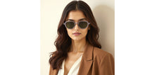 Load image into Gallery viewer, Grey Geometric Full Rim Unisex Sunglasses by John Jacobs-236882