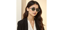 Load image into Gallery viewer, Grey Geometric Full Rim Unisex Sunglasses by John Jacobs-236882