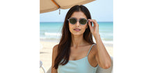 Load image into Gallery viewer, Grey Geometric Full Rim Unisex Sunglasses by John Jacobs-236882