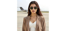 Load image into Gallery viewer, Grey Geometric Full Rim Unisex Sunglasses by John Jacobs-236882