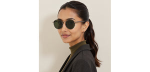 Grey Round Full Rim Unisex Sunglasses by John Jacobs-233516