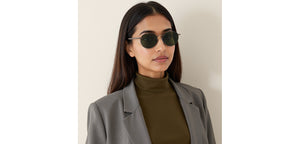 Grey Round Full Rim Unisex Sunglasses by John Jacobs-233516