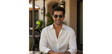 Load image into Gallery viewer, Grey Round Full Rim Unisex Sunglasses by John Jacobs-233516