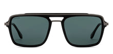Load image into Gallery viewer, Black Square Full Rim Unisex Sunglasses by John Jacobs-217131