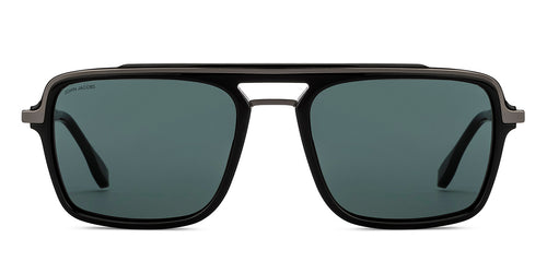 Black Square Full Rim Unisex Sunglasses by John Jacobs-217131