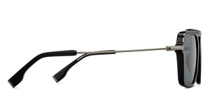 Black Square Full Rim Unisex Sunglasses by John Jacobs-217131