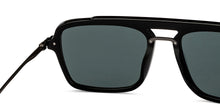 Load image into Gallery viewer, Black Square Full Rim Unisex Sunglasses by John Jacobs-217131