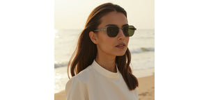 Gunmetal Geometric Full Rim Unisex Sunglasses by John Jacobs-236888