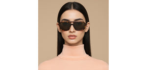 Havana Aviator Full Rim Unisex Sunglasses by John Jacobs-226541