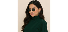 Load image into Gallery viewer, Gold Hexagonal Full Rim Unisex Sunglasses by Lenskart-232022