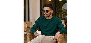Gold Hexagonal Full Rim Unisex Sunglasses by Lenskart-232022
