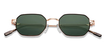 Load image into Gallery viewer, Gold Hexagonal Full Rim Unisex Sunglasses by Lenskart-232022