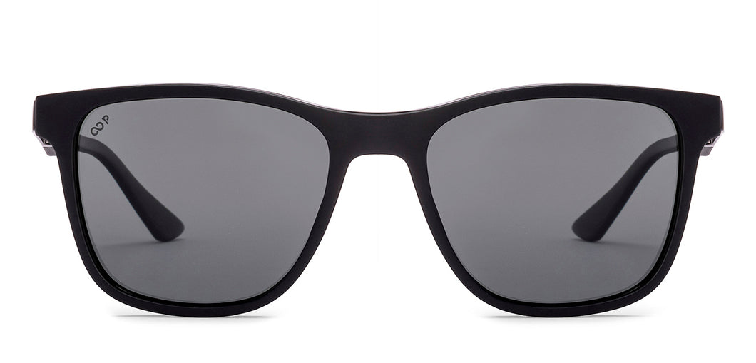 Black Wayfarer Full Rim Unisex Sunglasses by Vincent Chase Polarized-221939