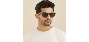 Brown Square Full Rim Unisex Sunglasses by John Jacobs-233508