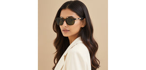 Brown Square Full Rim Unisex Sunglasses by John Jacobs-233508